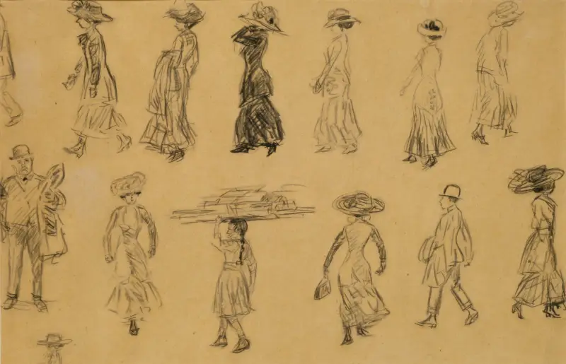 Figurskisser nr 2 av William James Glackens