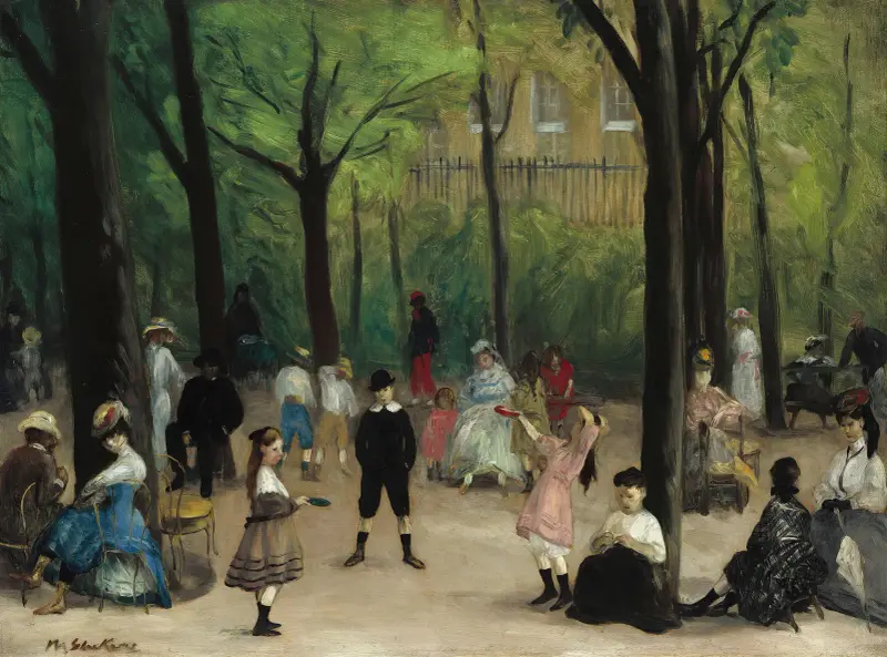 Luxembourgtradgården av William James Glackens