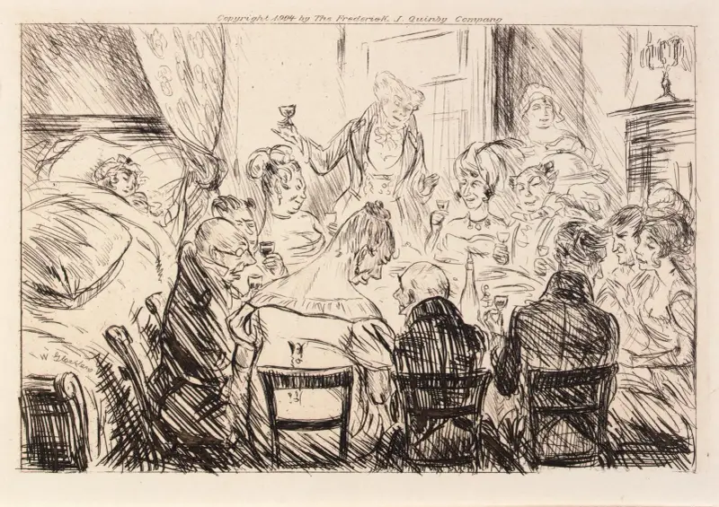 Nichts war zu hören außer dem Geklapper von Tellern und Gabeln von William James Glackens