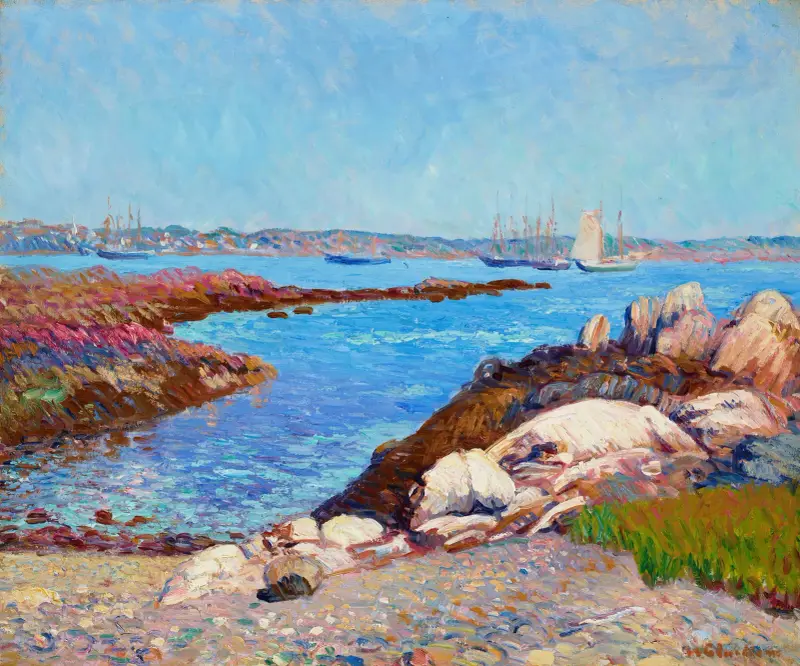 Portsmouth Harbor, New Hampshire av William James Glackens