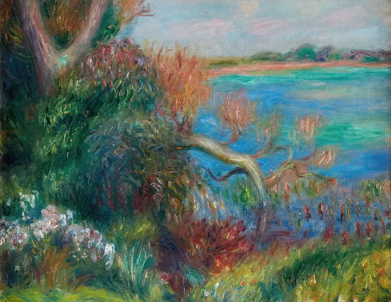 River Bank av William James Glackens