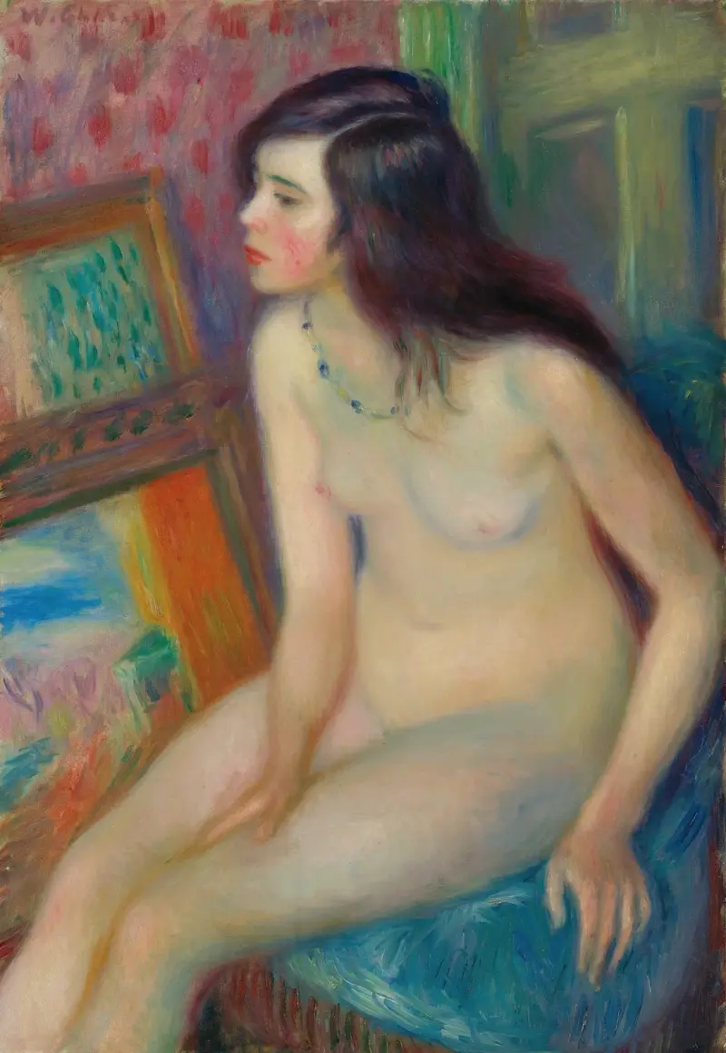 Temple Gold Medal Nude av William James Glackens