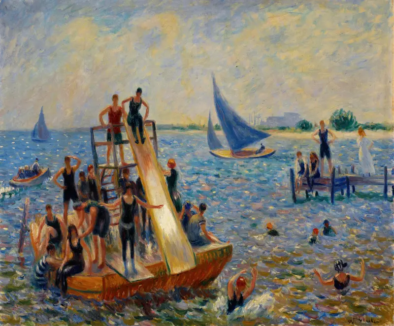 Das Floß von William James Glackens