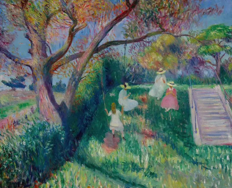 Die Schaukel von William James Glackens