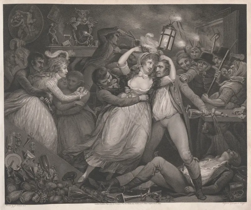 The Wanton Revelling with her Companions av James Northcote