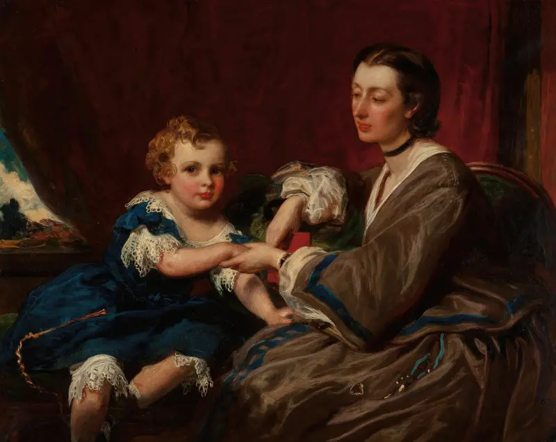 A Mother and Daughter av James Sant