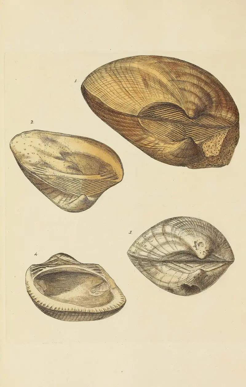 The mineral conchology of Great Britain Pl.399 av James Sowerby