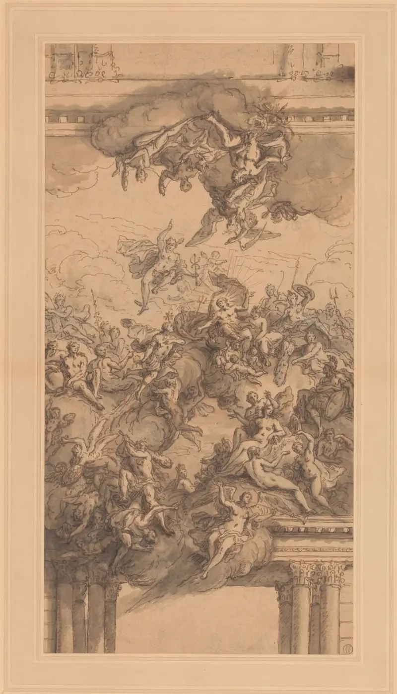 Návrh na stropní výzdobu, Sir James Thornhill