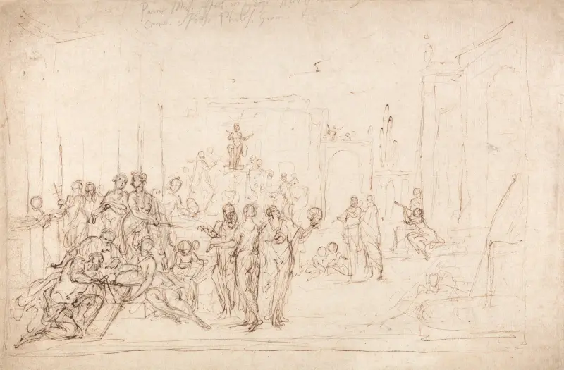 Apollo und die Musen von Sir James Thornhill
