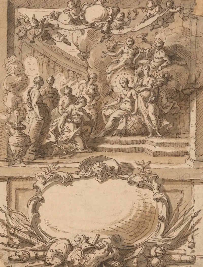 Projekt panelu ściennego, Sir James Thornhill