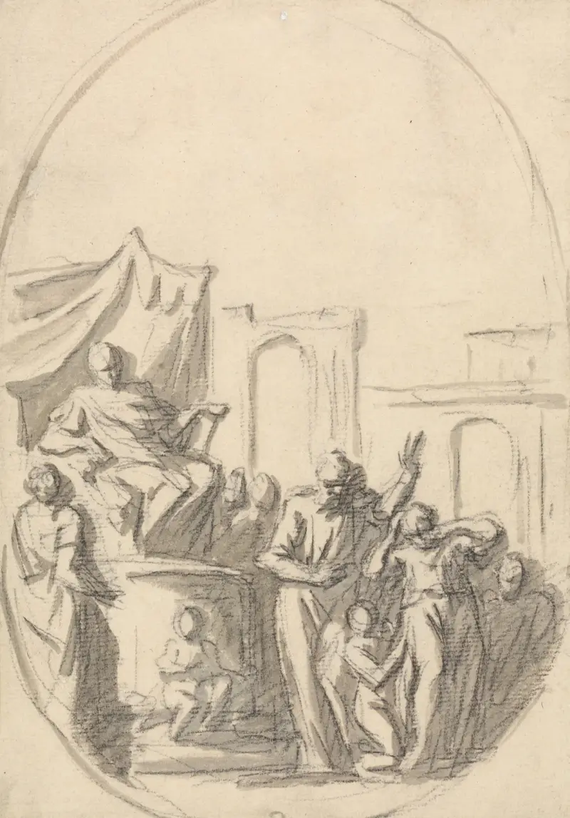The Blinding of Elymas av Sir James Thornhill