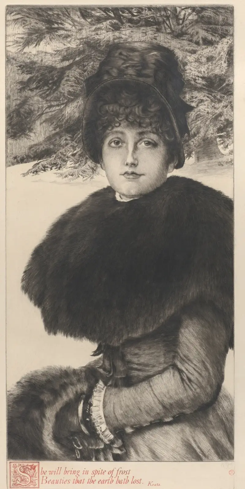 En vinterpromenad av James Tissot