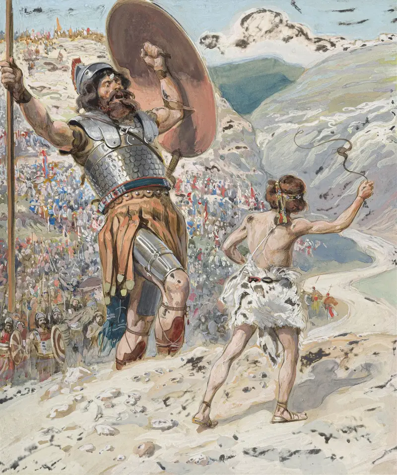 David slungar stenen av James Tissot