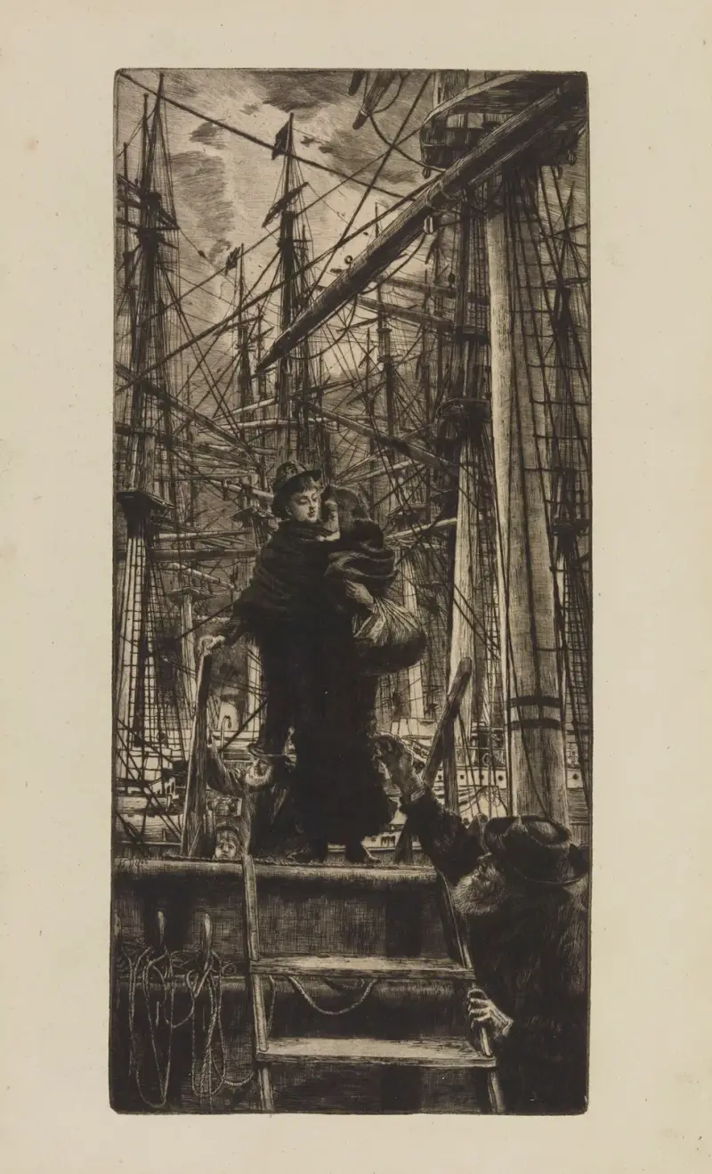 Emigranter av James Tissot