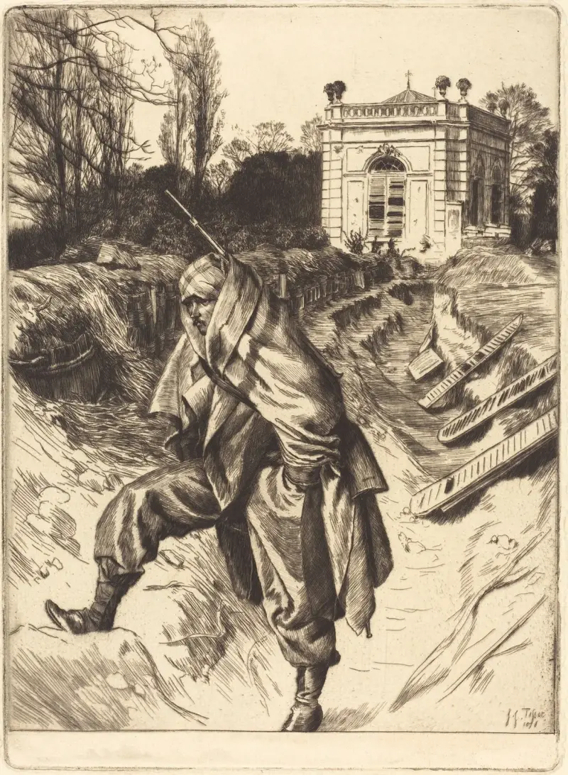 Grand Garde (Souvenir du siège de Paris) av James Tissot