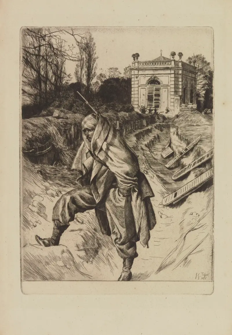 Grand’garde (Souvenir du siège de Paris) av James Tissot