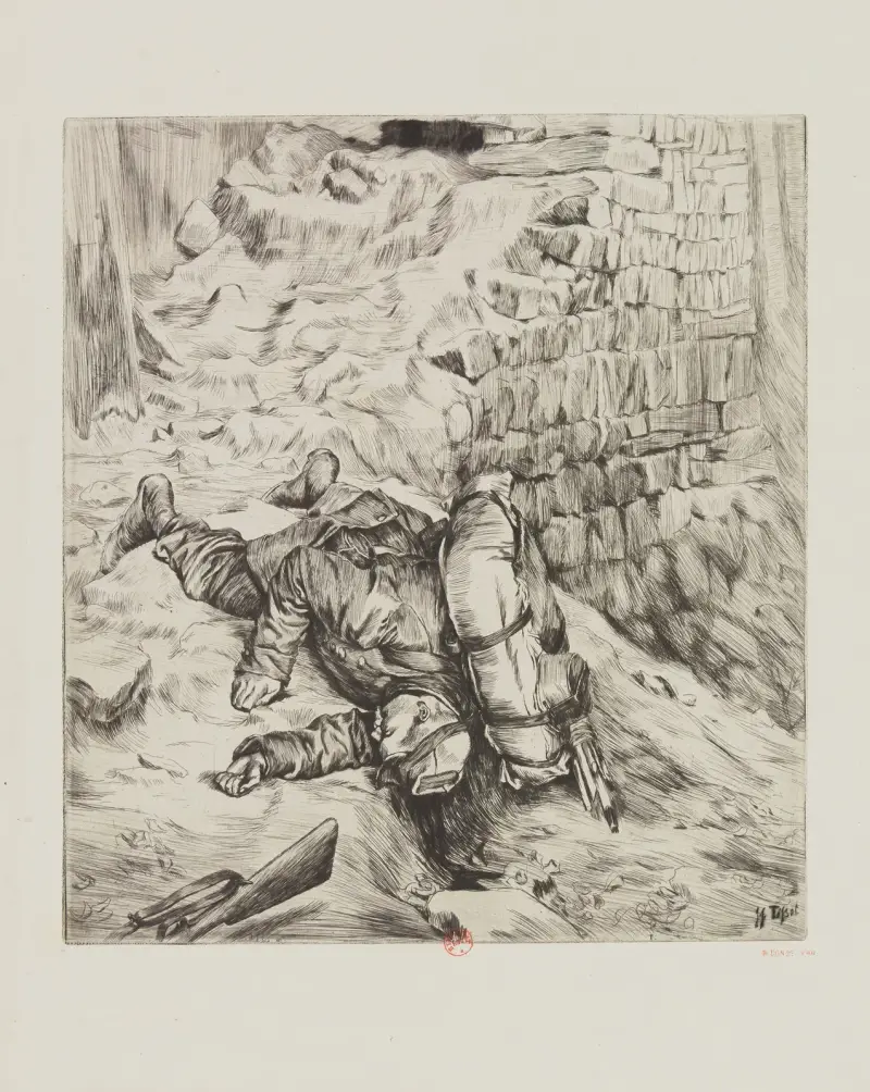 Den första döde mannen jag såg (minne från belägringen av Paris) av James Tissot