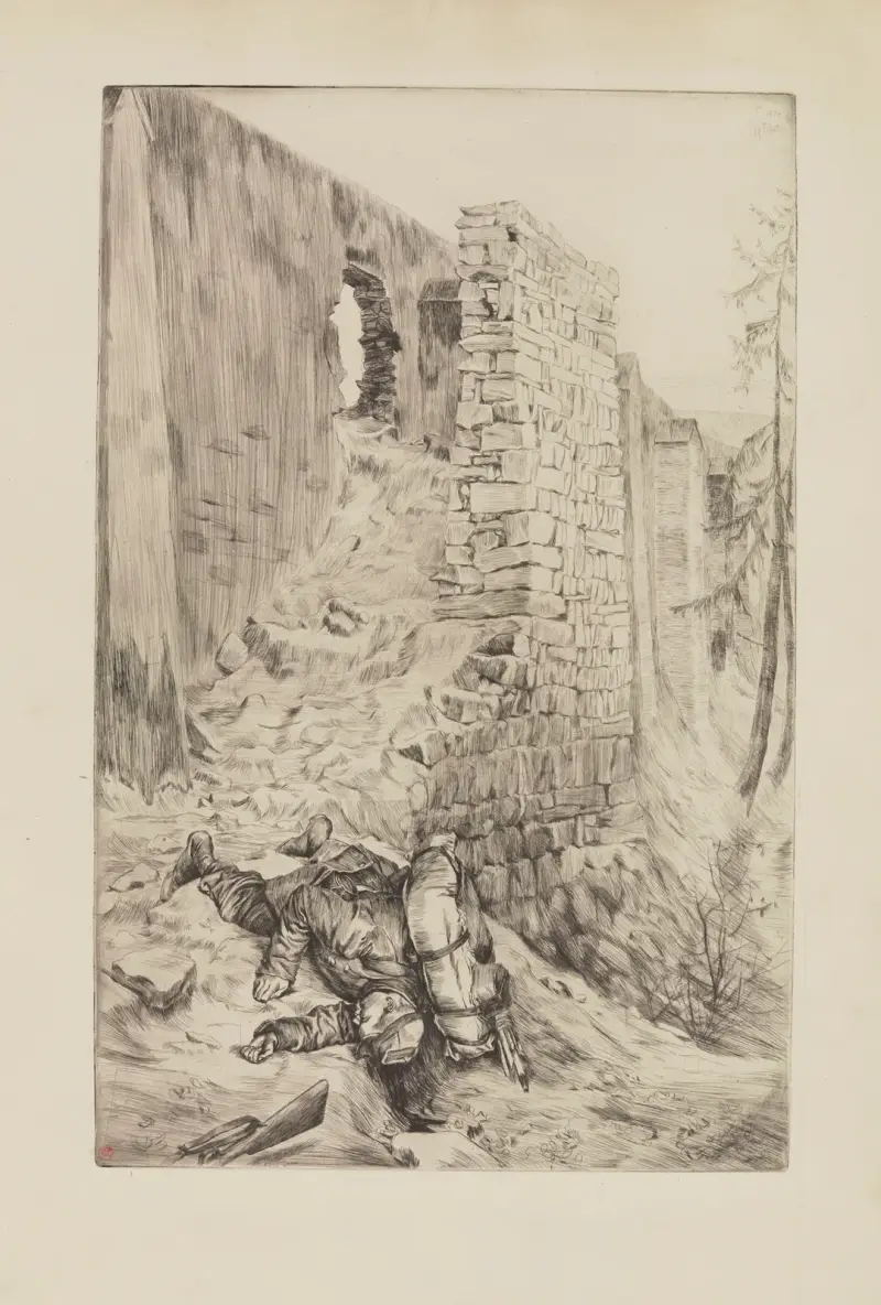 Den förste döde jag såg (Minne från belägringen av Paris) av James Tissot