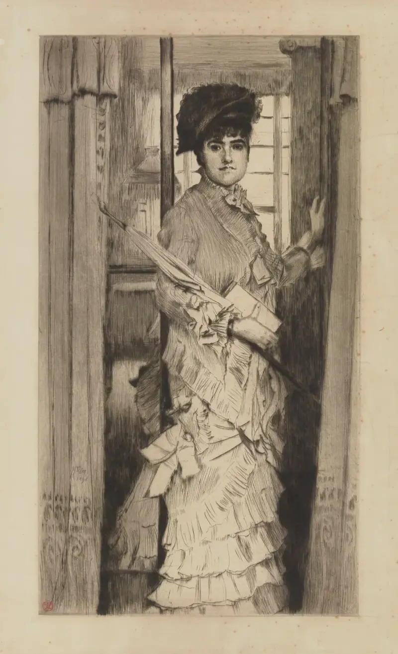 Bildnis der Miss L…, oder Ein Tor muss entweder offen oder geschlossen sein von James Tissot