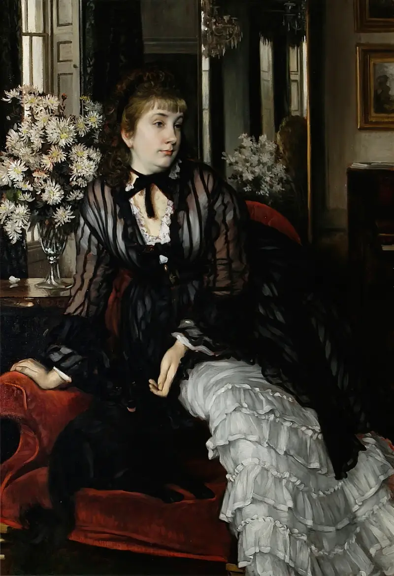 Porträtt av Sydney Isabella Milner-Gibson av James Tissot