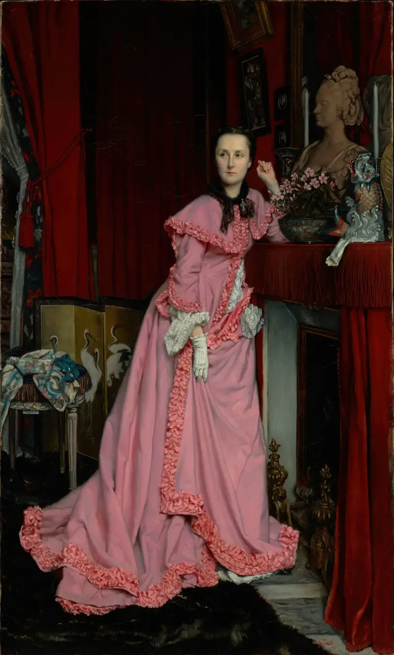 Portrait Of The Marquise De Miramon, Née, Thérèse Feuillant av James Tissot
