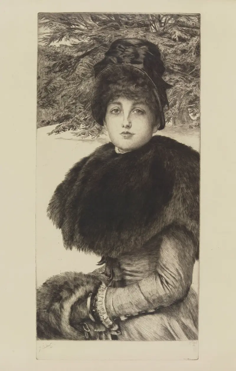 Promenad i snön av James Tissot