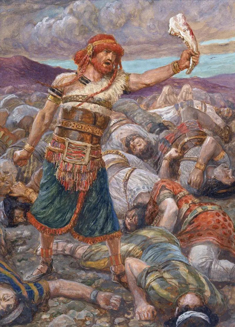 Samson slår tusende män av James Tissot