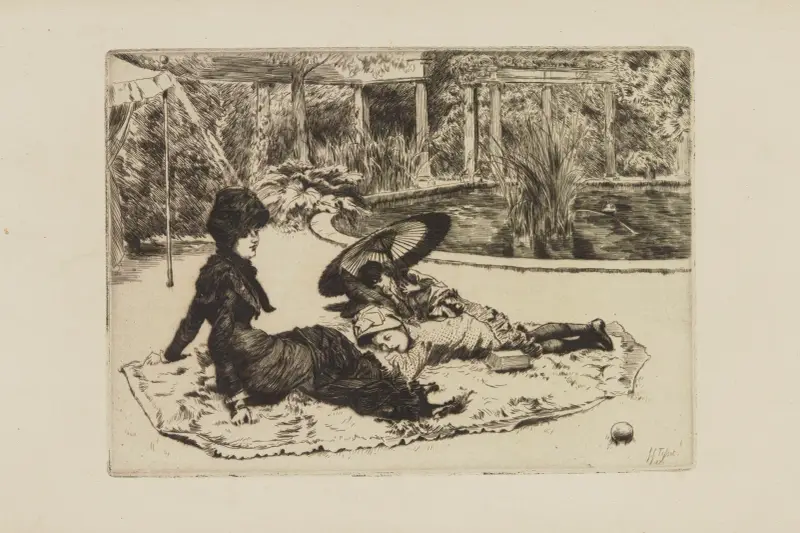 På gräset av James Tissot