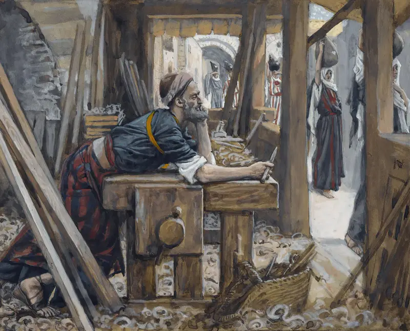 Sankt Josefs ångest av James Tissot