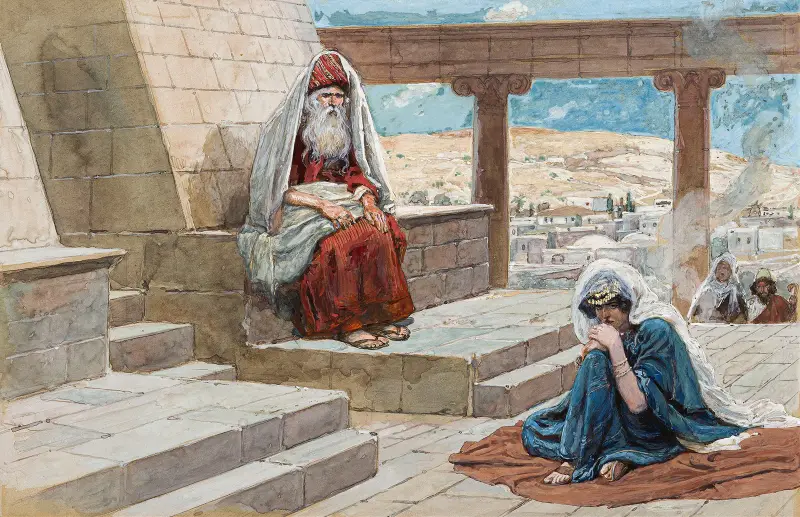 Översteprästen och Hanna av James Tissot