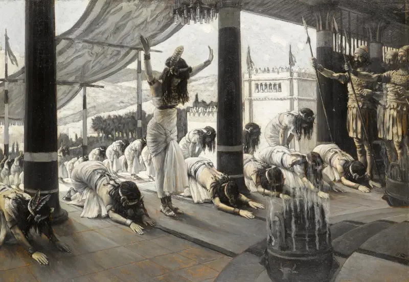 Drottningen av Saba besöker Salomo av James Tissot
