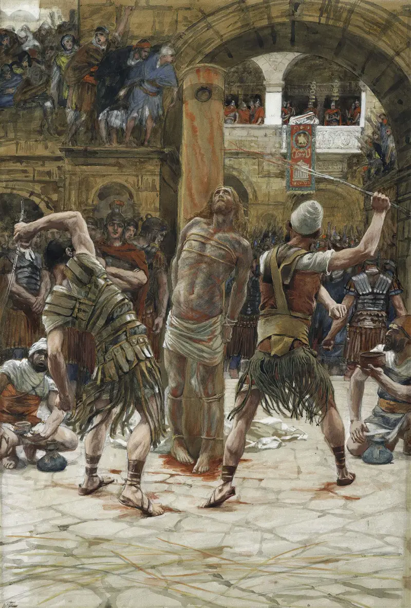 The Scourging on the Front av James Tissot