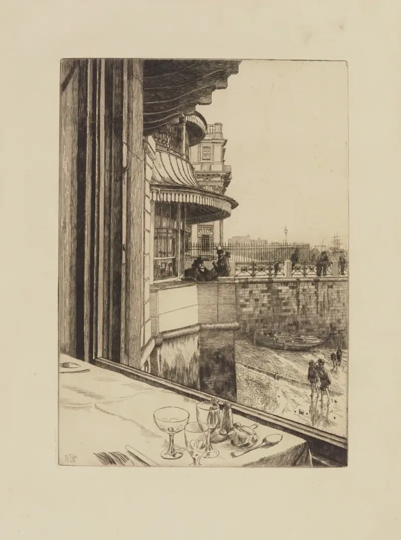 Trafalgar tavern, Greenwich av James Tissot