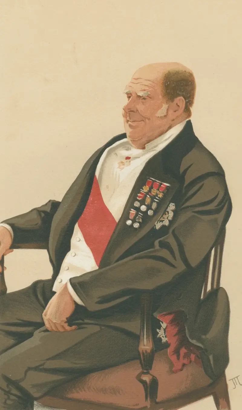 Vanity Fair; Military and Navy; ‘Little Harry’, Admiral the Hon. Sir Henry Keppel, April 22, 1876 av James Tissot