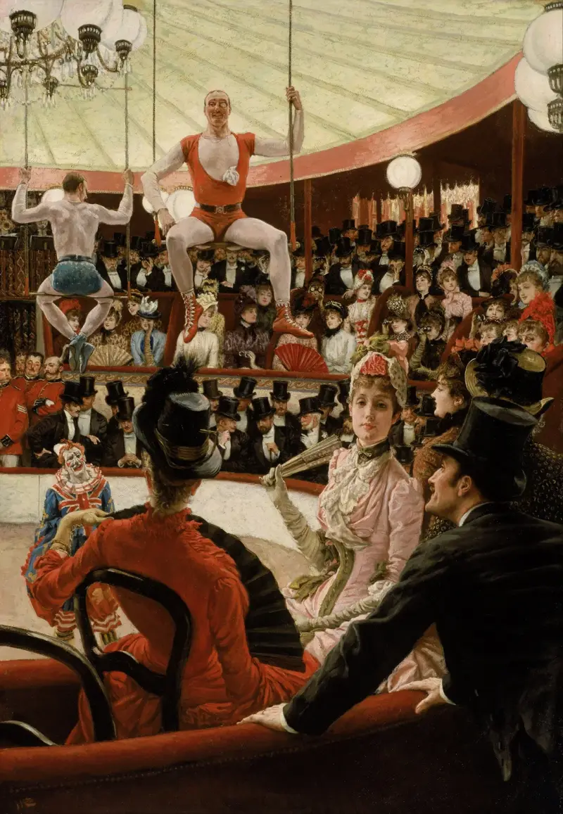 Frauen von Paris – Der Zirkusliebhaber von James Tissot