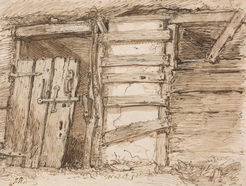 An Outhouse Wall av James Ward