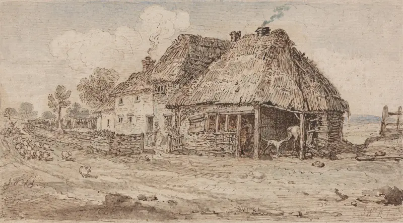 Stuga och lantbruksbyggnader av James Ward