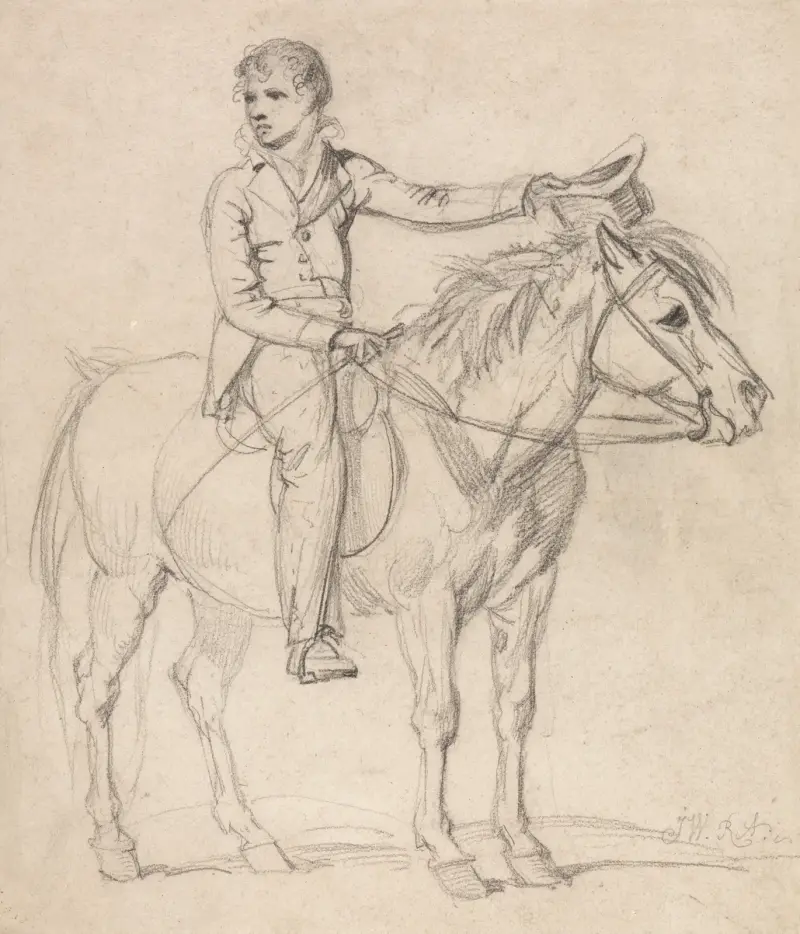 Lord Stanhope (Later Earl of Chesterfield) as a Boy, Riding a Pony av James Ward