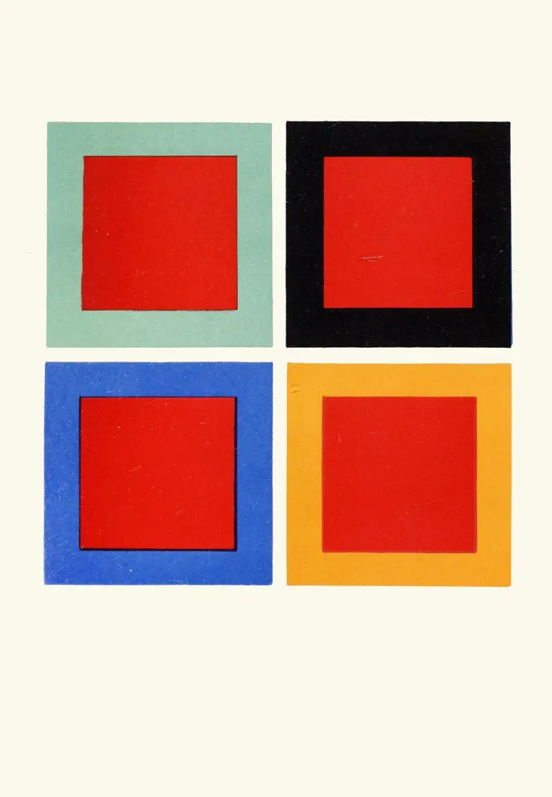Modification of Tone and Hue of a Colour when placed on or near Different Colours av James Ward