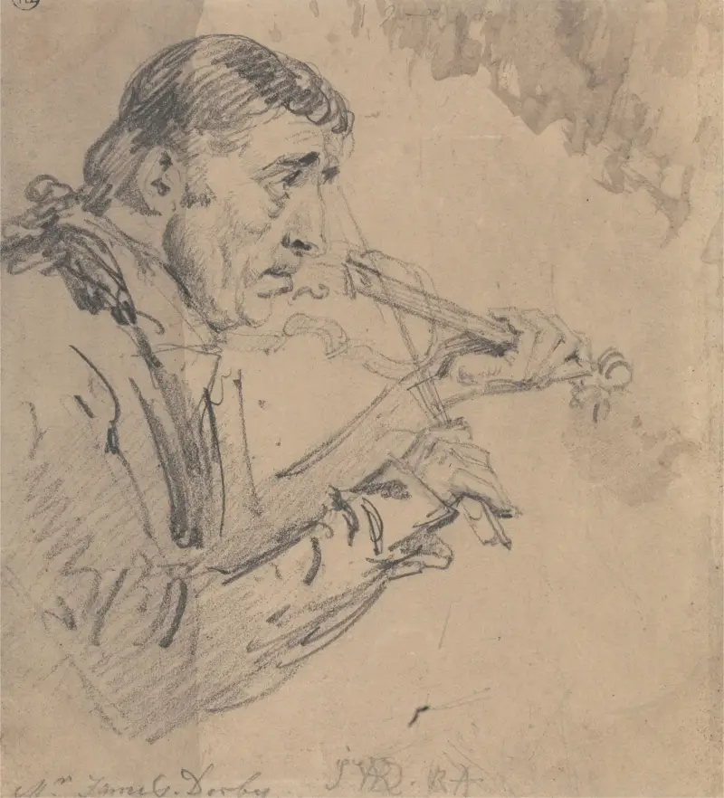 Mr. James Derby spelar violin av James Ward