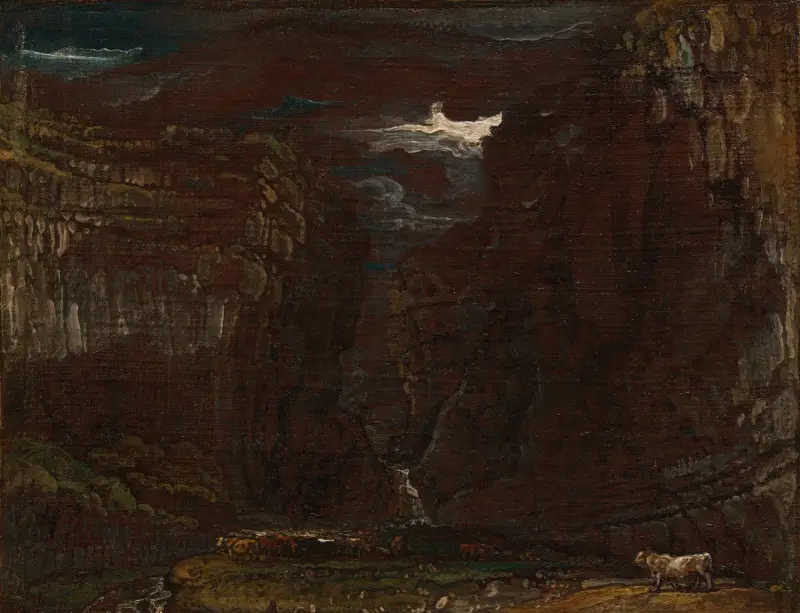 Skiss till 'Gordale Scar' av James Ward