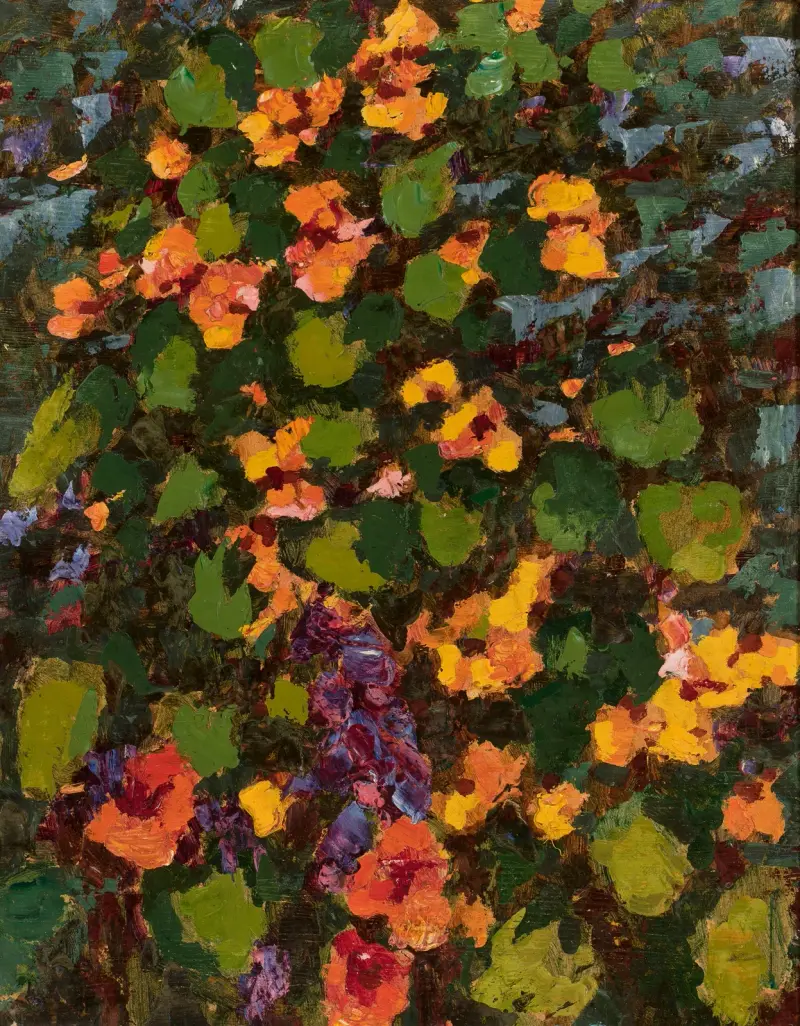 In my garden – Nasturtiums in the sunshine av Jan Bohuszewicz