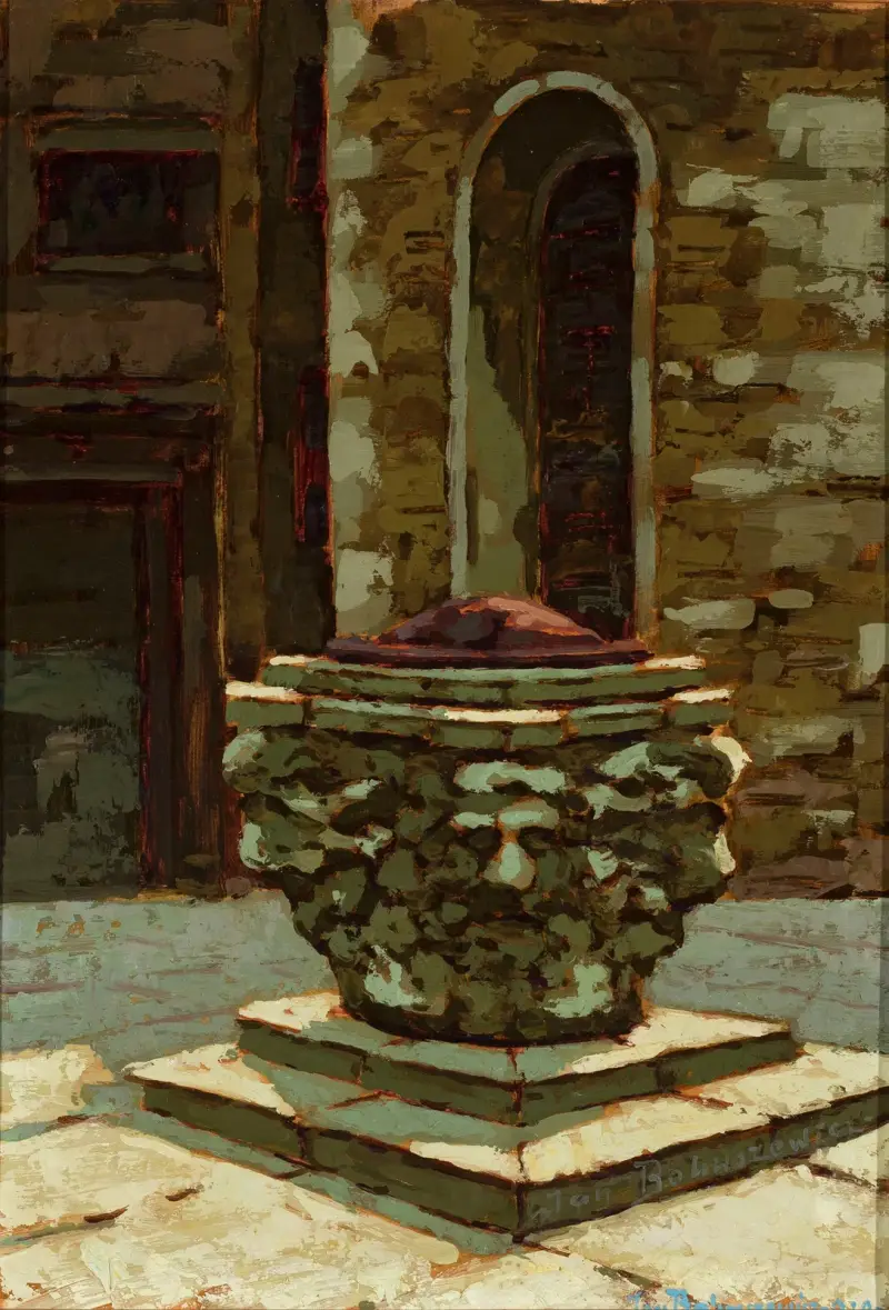 Small well in Venice in the sunshine av Jan Bohuszewicz