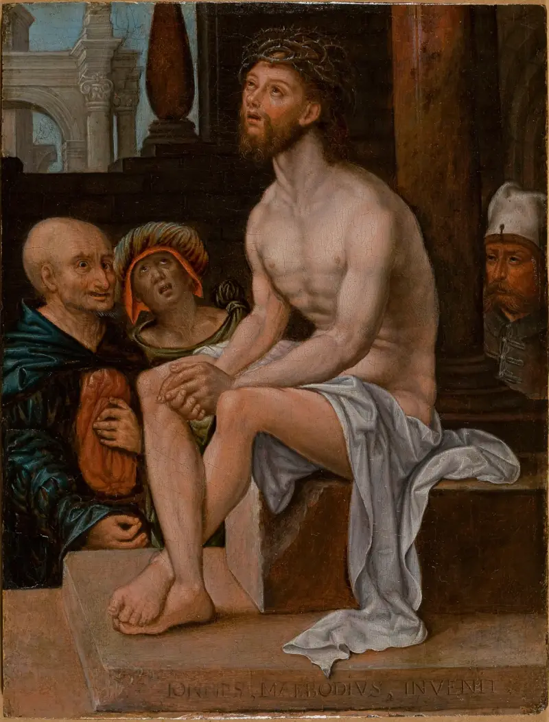Christus auf dem kalten Stein von Jan Gossaert