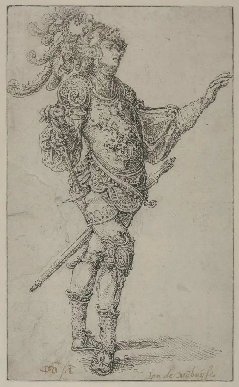 Stehender Krieger von Jan Gossaert