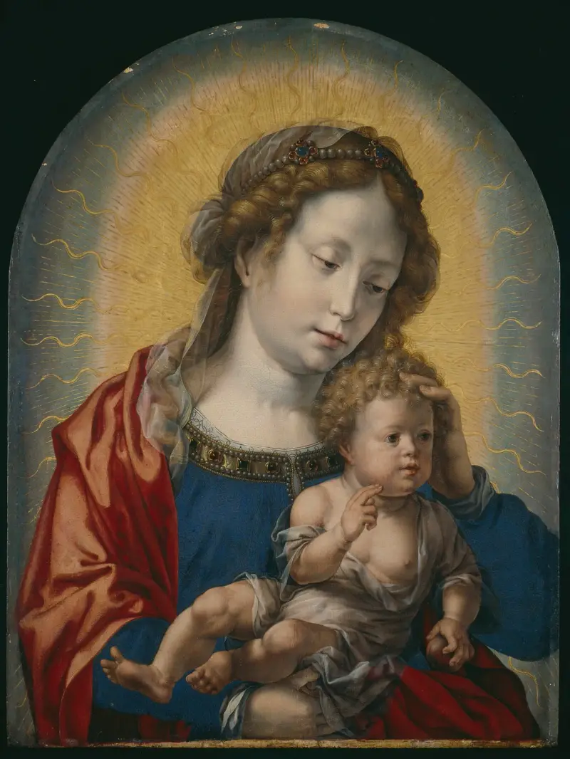 Madona s dítětem, Jan Gossaert