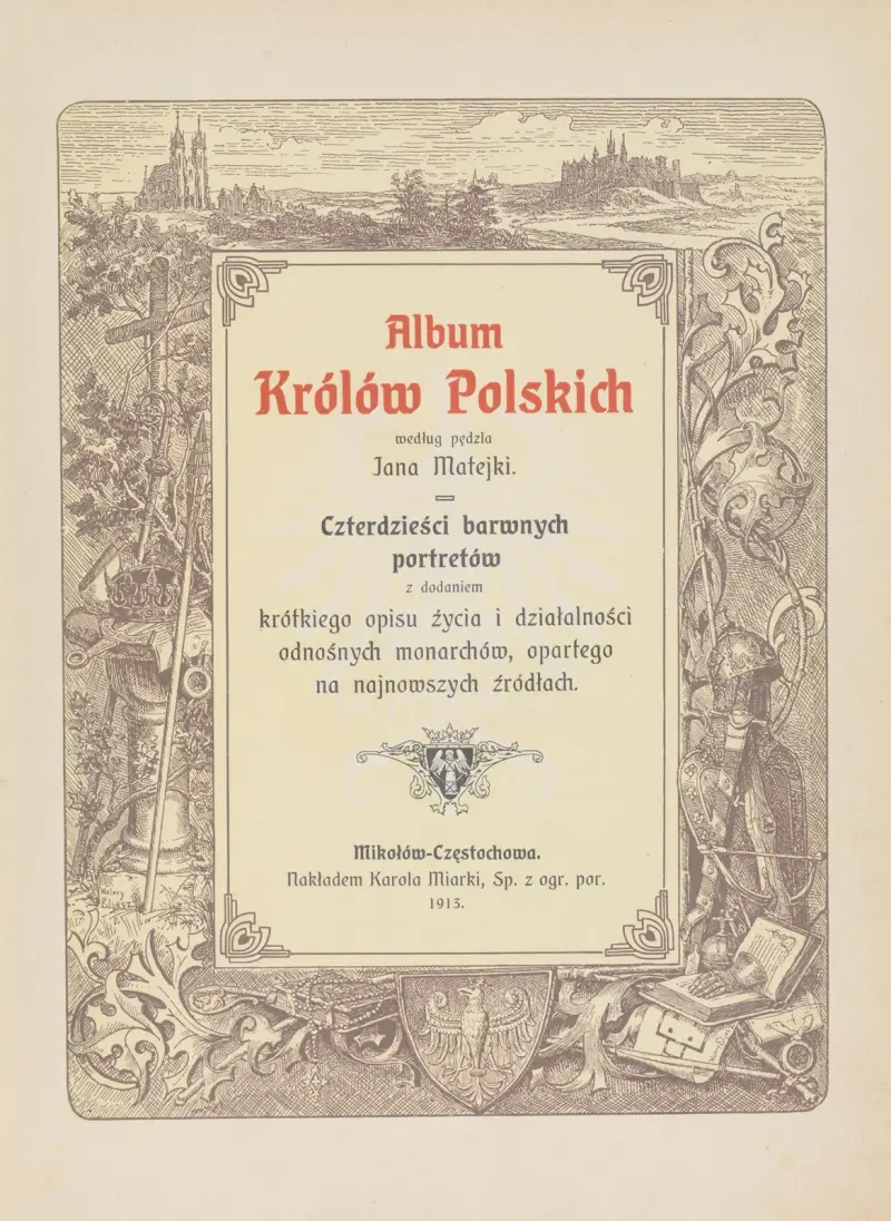 Album över polska kungar, pl. 2 av Jan Matejko