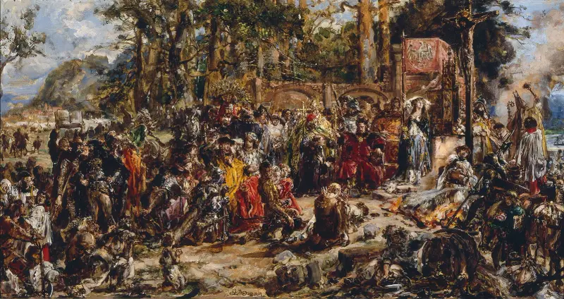 Litauens dop, ur serien ”Polens kulturhistoria” av Jan Matejko