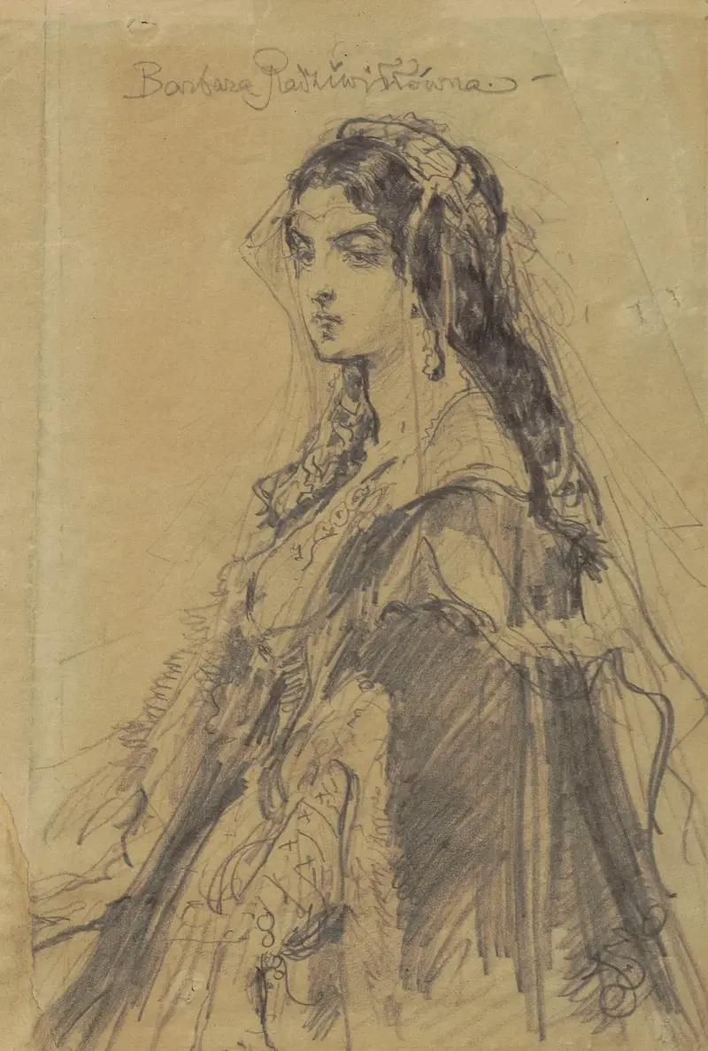 Barbara Radziwiłłówna av Jan Matejko