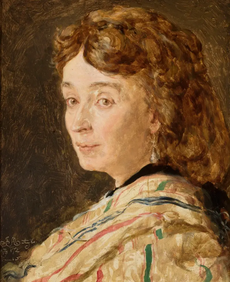 Porträtt av Ludwika Groppler av Jan Matejko
